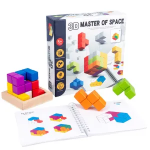 مونتيسوري ألعاب خشبية تعليمية . Montessori Educational Wooden Toys 3D Wooden Puzzle