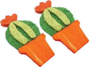 A&E Nibbles Loofah Barrel Cactus Chew