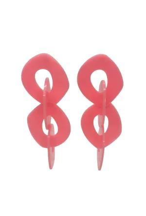 Acrylic Chain Drops - Pink