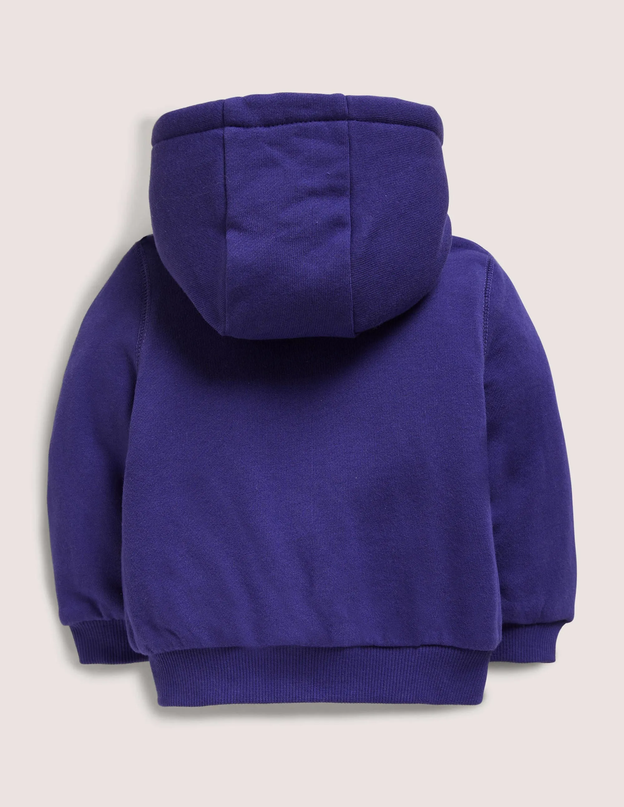 Appliqué Shaggy Hoodie-Starboard Blue Tractor