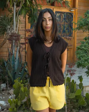 Brown Knot Vest