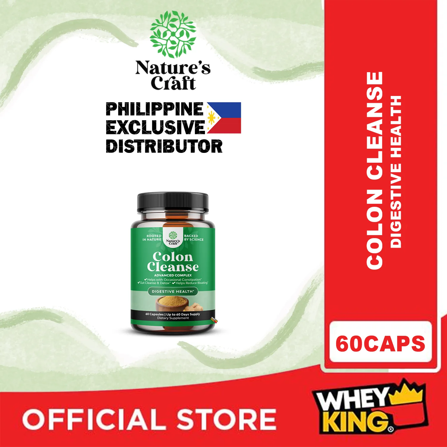 BUY1 GET1 = Natures Craft Colon Cleanse - 60 Capsules EXP 03/31/2025