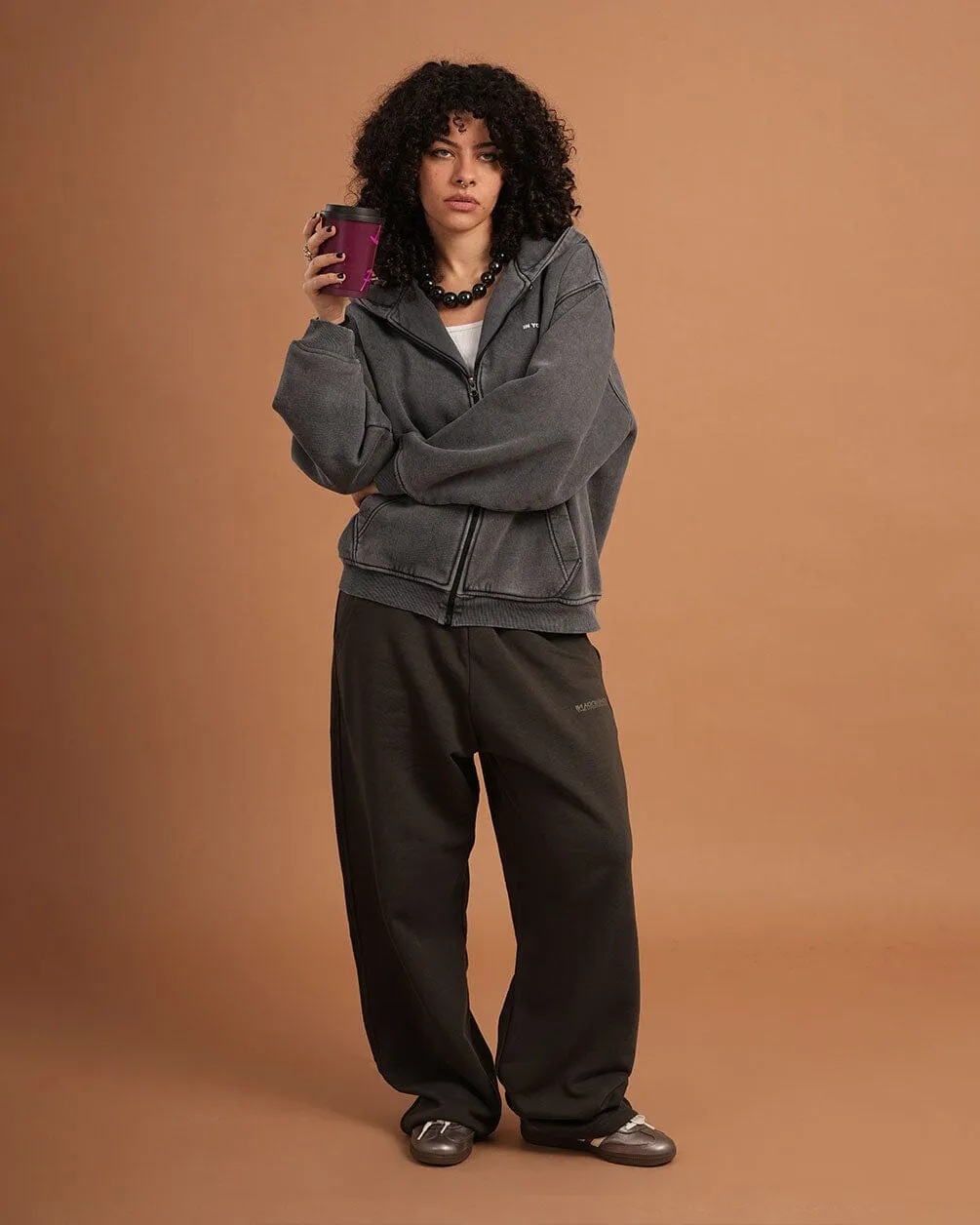 Dark Grey Wide Leg Swants