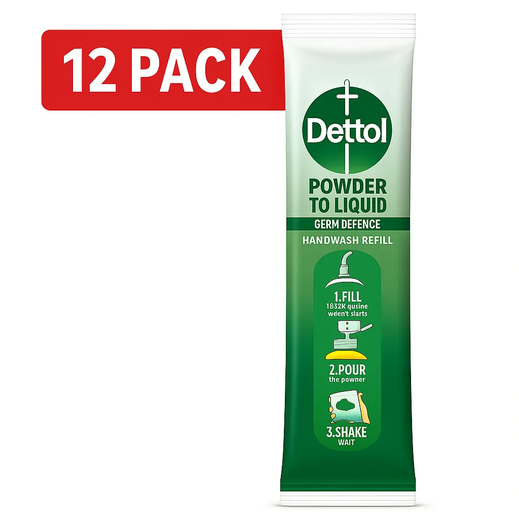 Dettol Powder to Liquid Hand wash Refill - Original Pine (12 Pack)