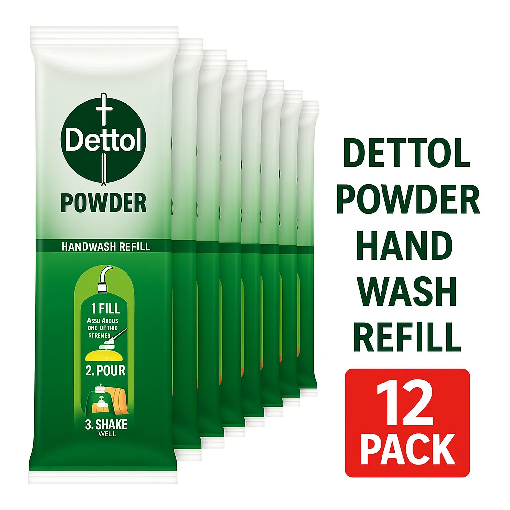 Dettol Powder to Liquid Hand wash Refill - Original Pine (12 Pack)