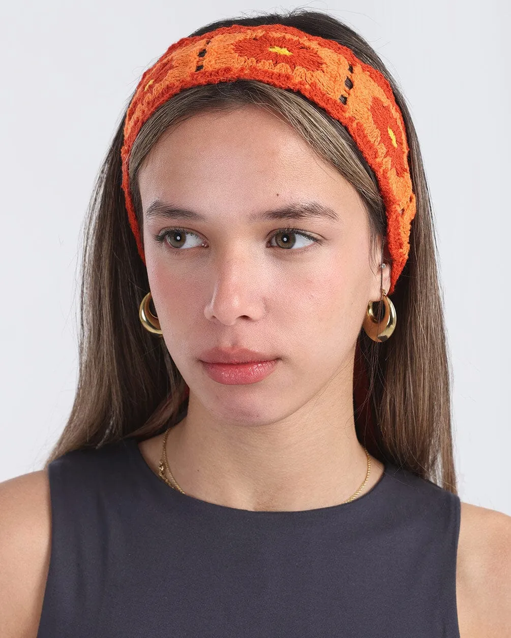 Fiery Mini Crochet Bandana