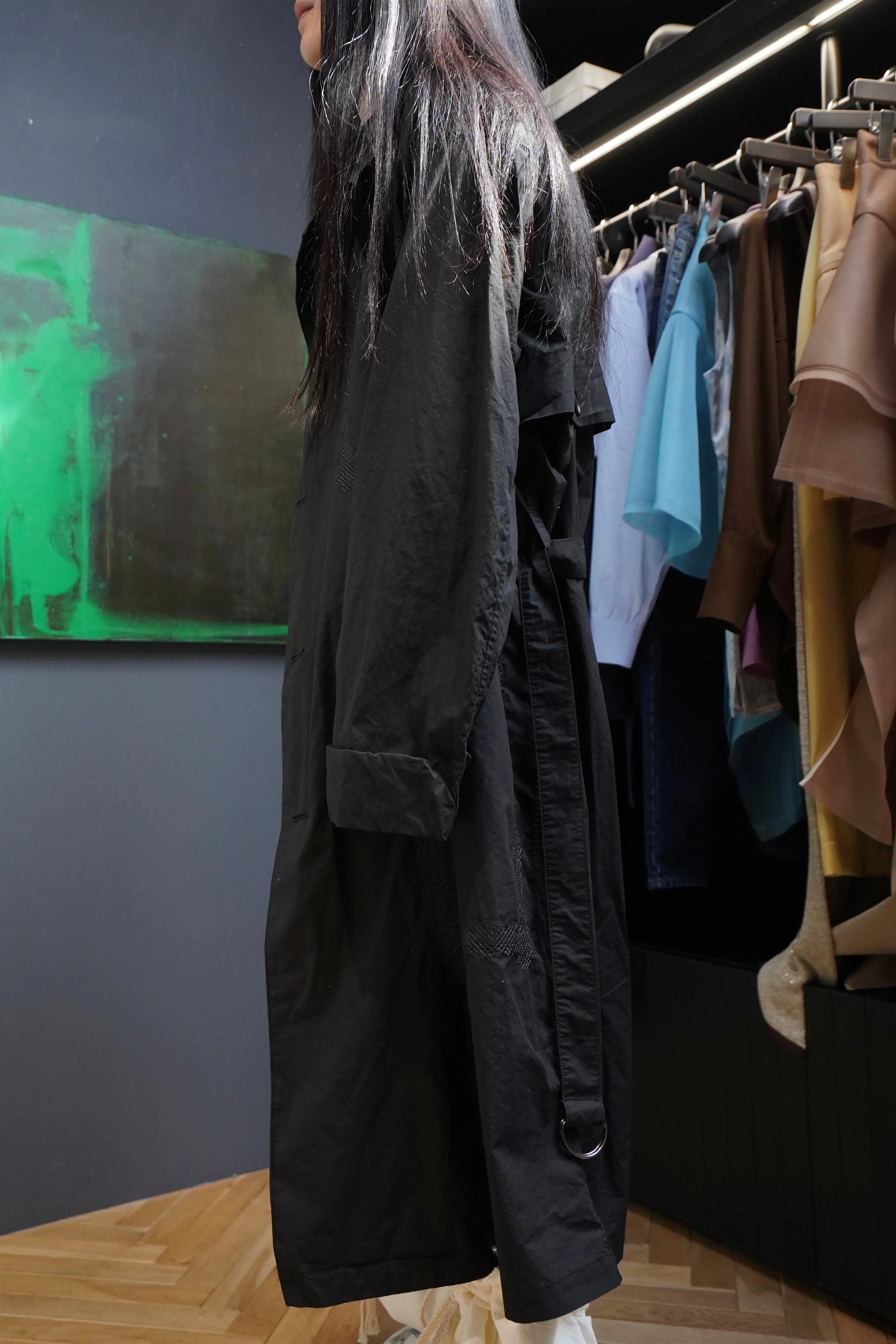 Fujimoto Wound Coat "Falls" (Black)