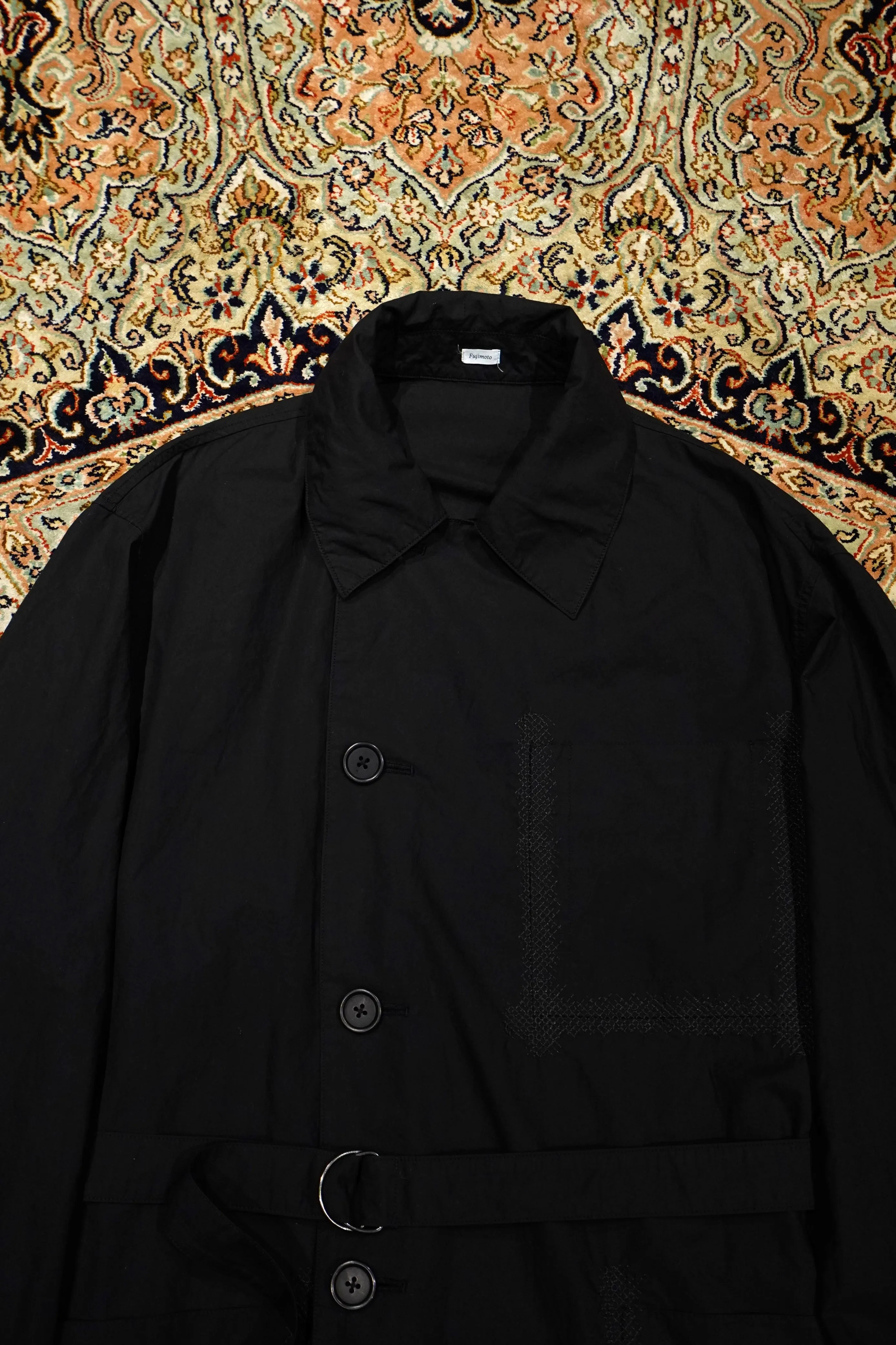 Fujimoto Wound Coat "Falls" (Black)
