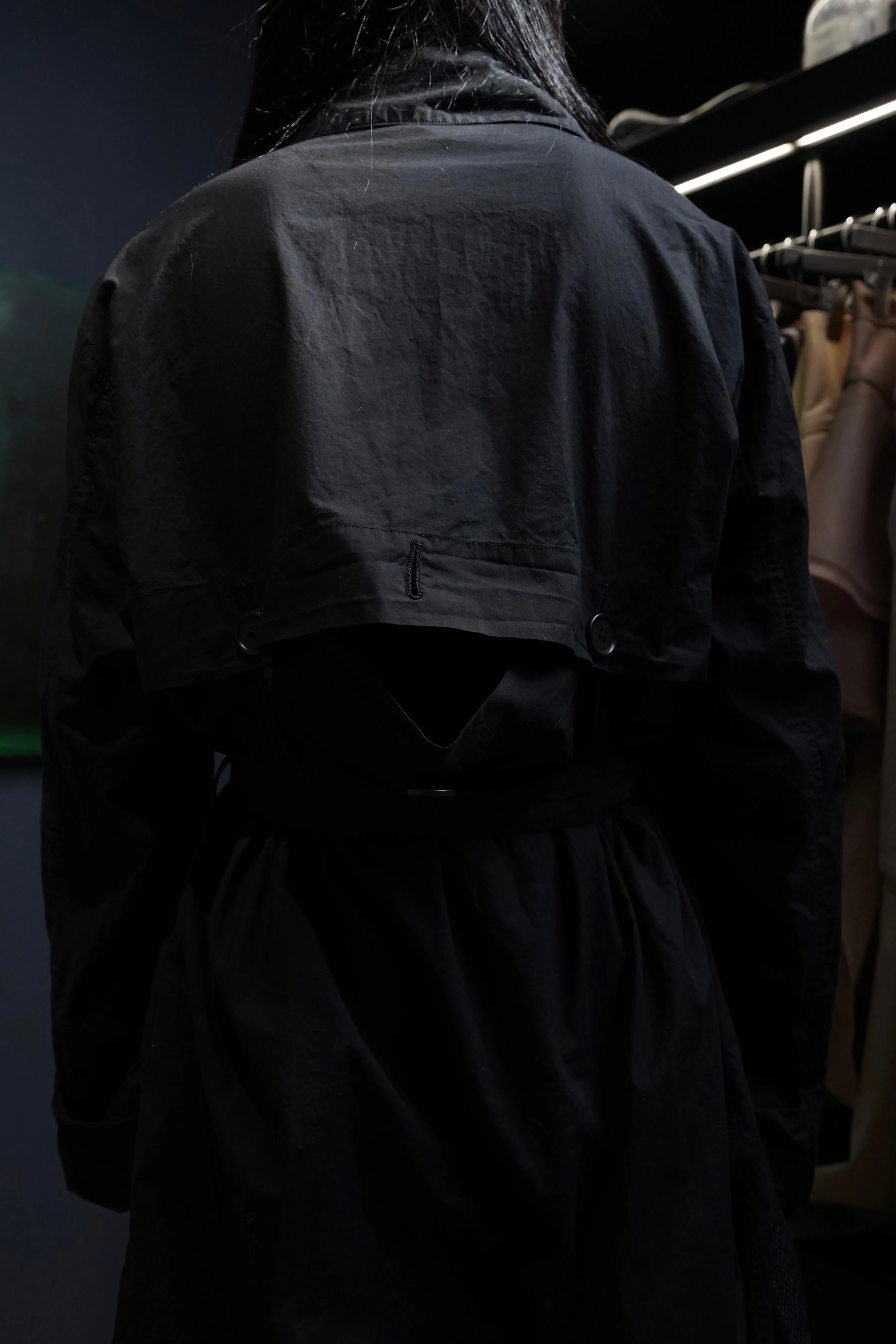 Fujimoto Wound Coat "Falls" (Black)