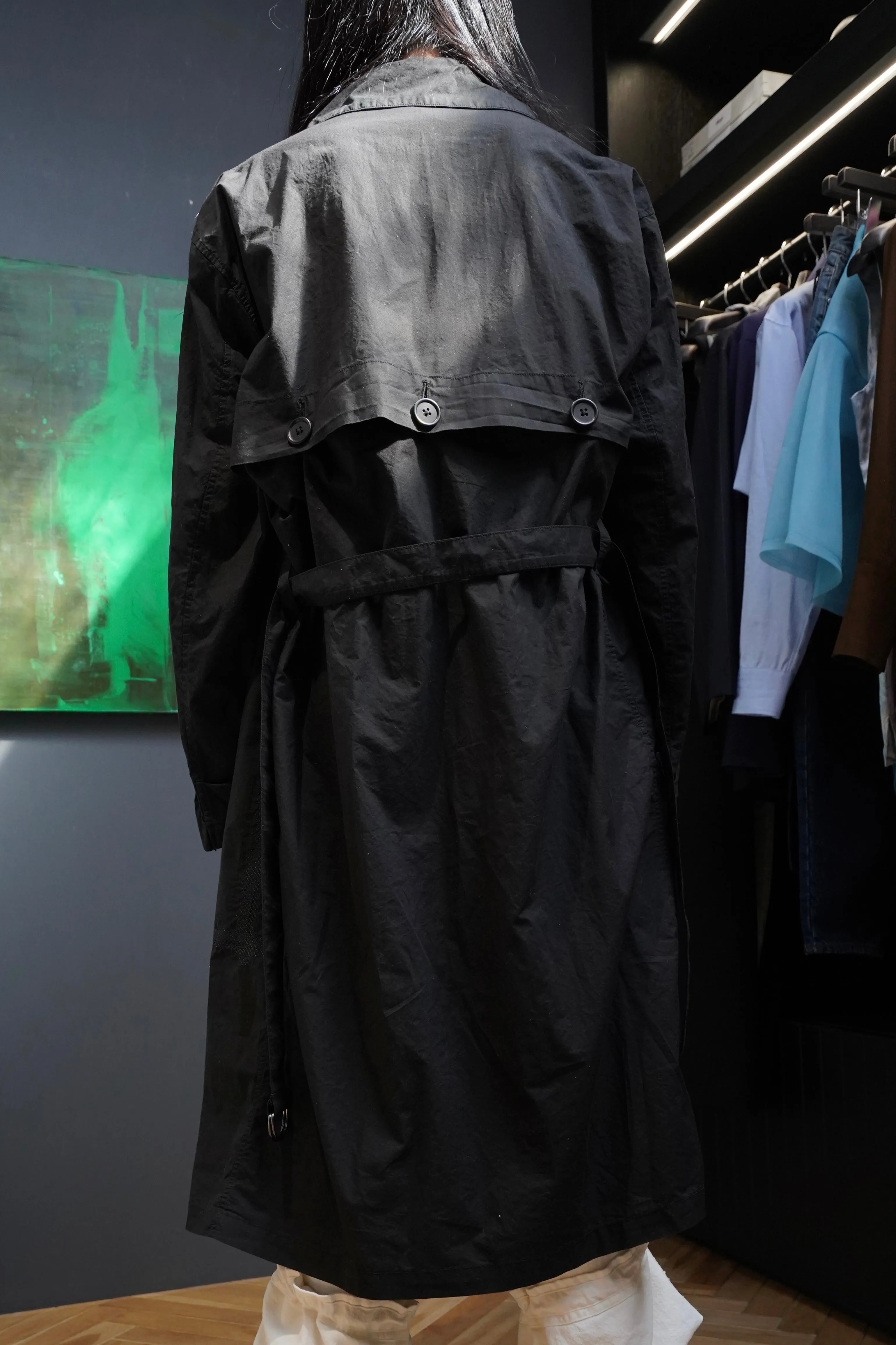 Fujimoto Wound Coat "Falls" (Black)