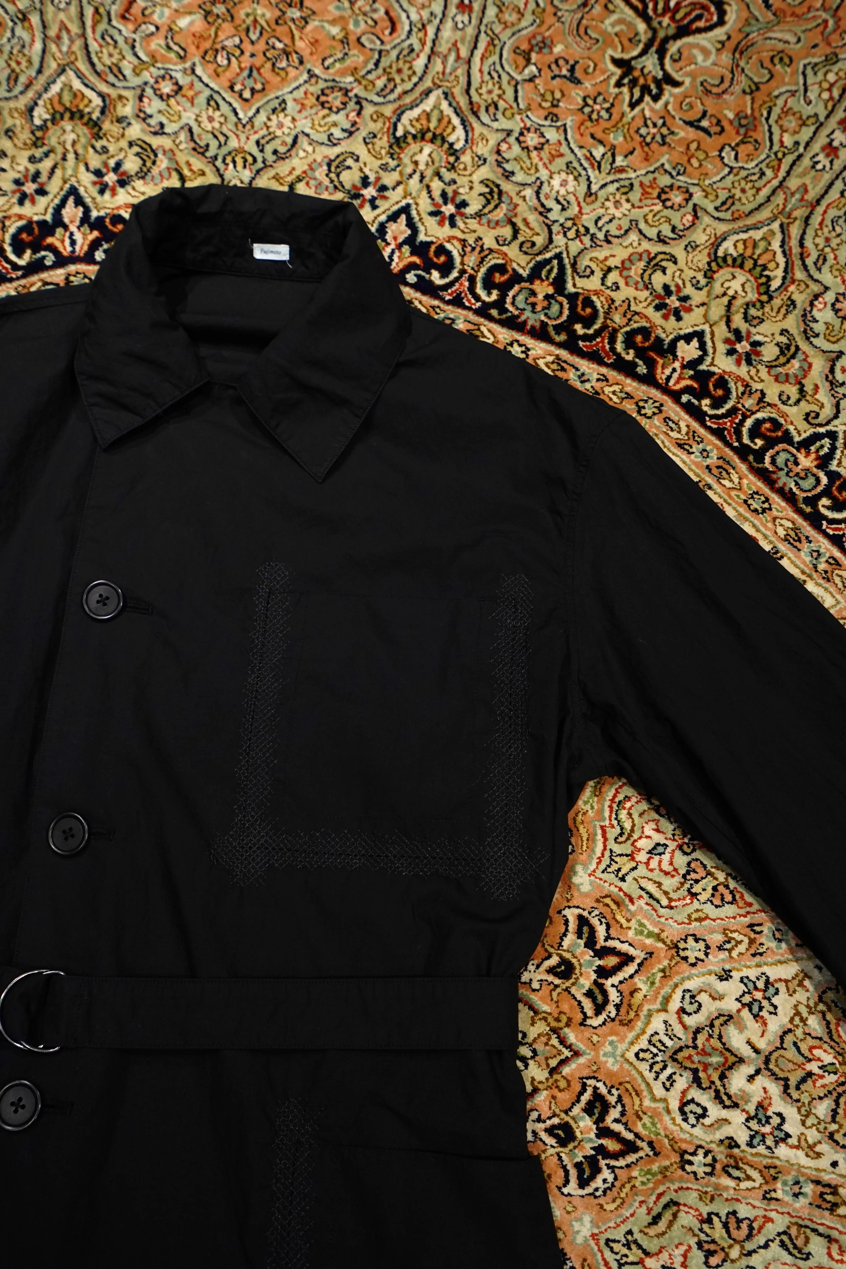 Fujimoto Wound Coat "Falls" (Black)