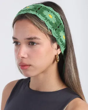 Green Mini Crochet Bandana