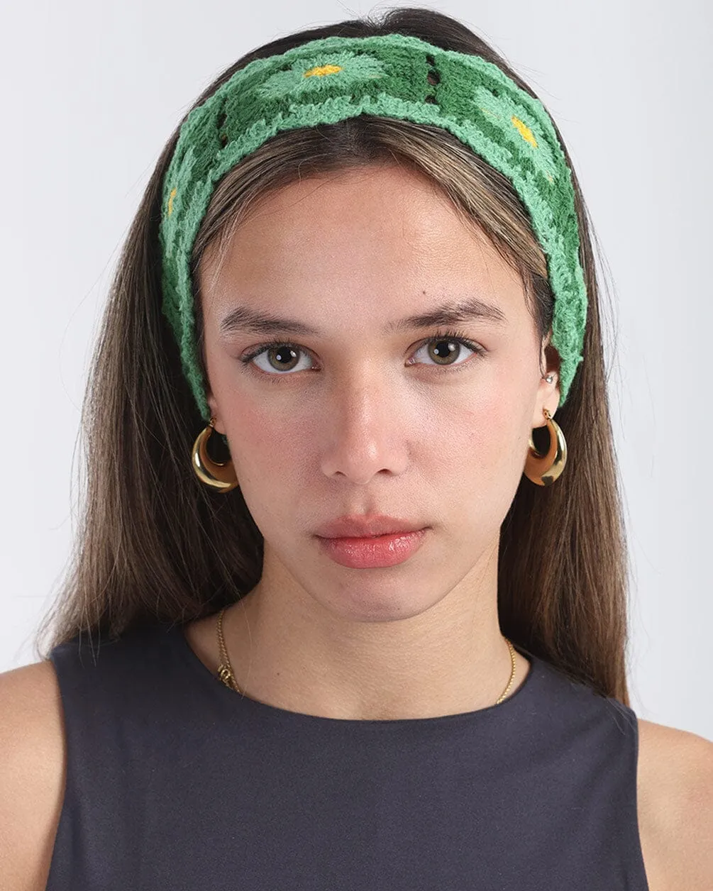 Green Mini Crochet Bandana