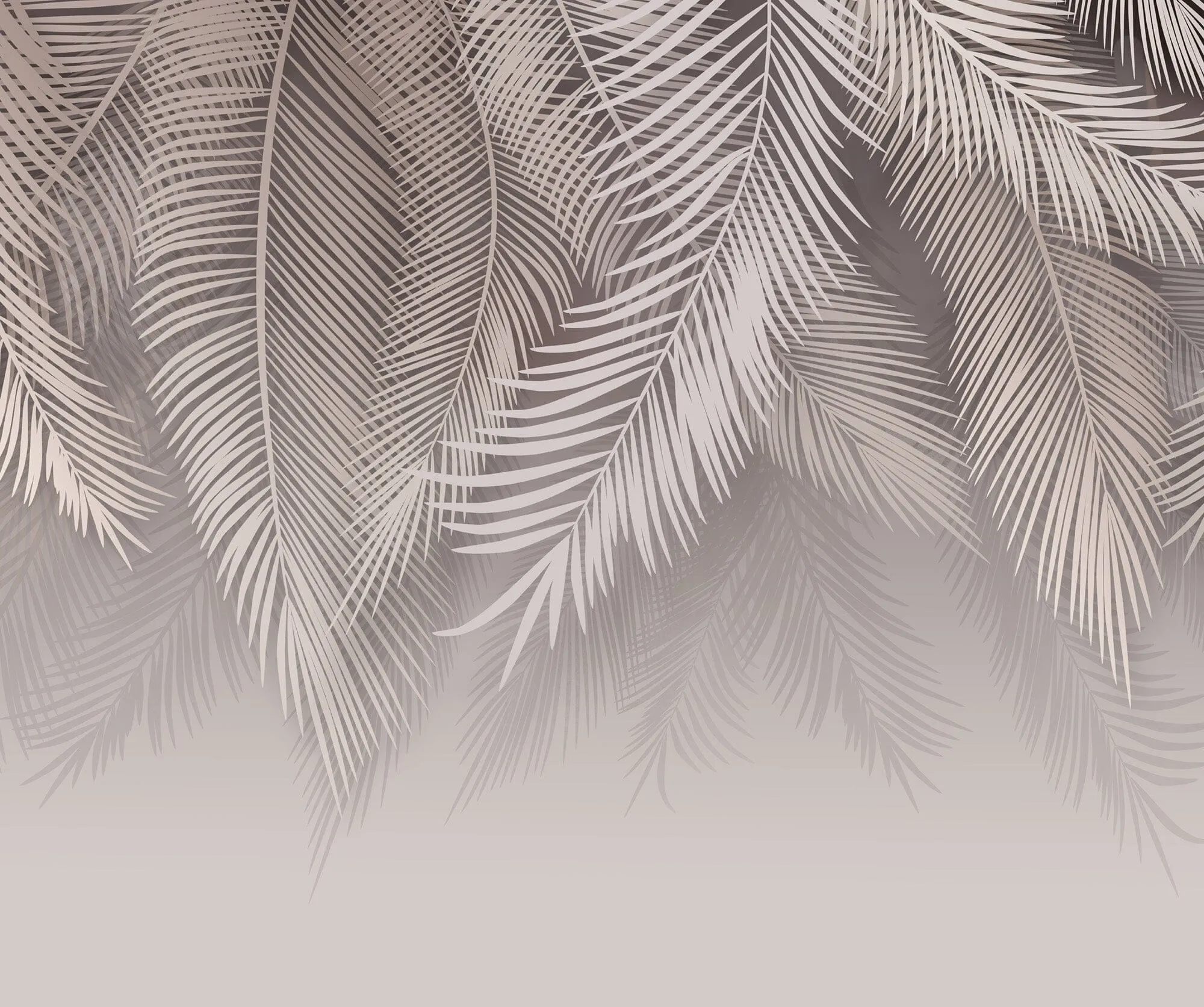 Hanging Palm Leaves Wallpaper Mural