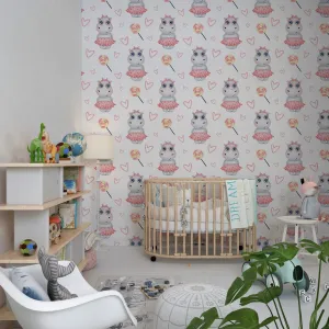 Hippo Wallpaper Nursery Decor