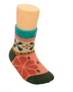 Kids Cosy Socks Fair Isle Petal