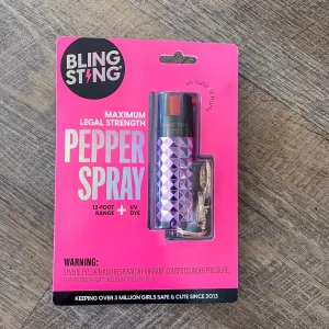 Lavender Metalic Studded Pepper Spray