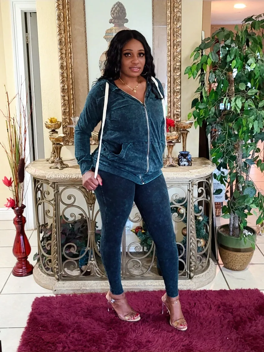 Mineral Wash Hoodie set