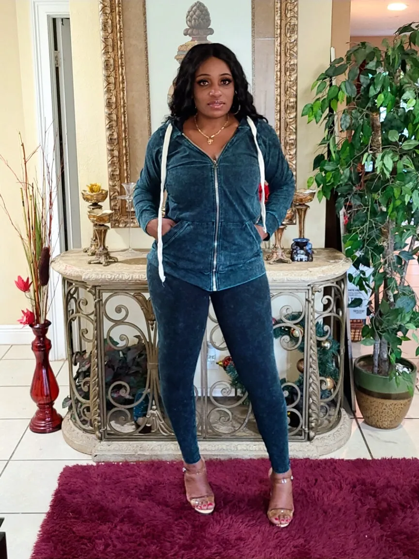 Mineral Wash Hoodie set