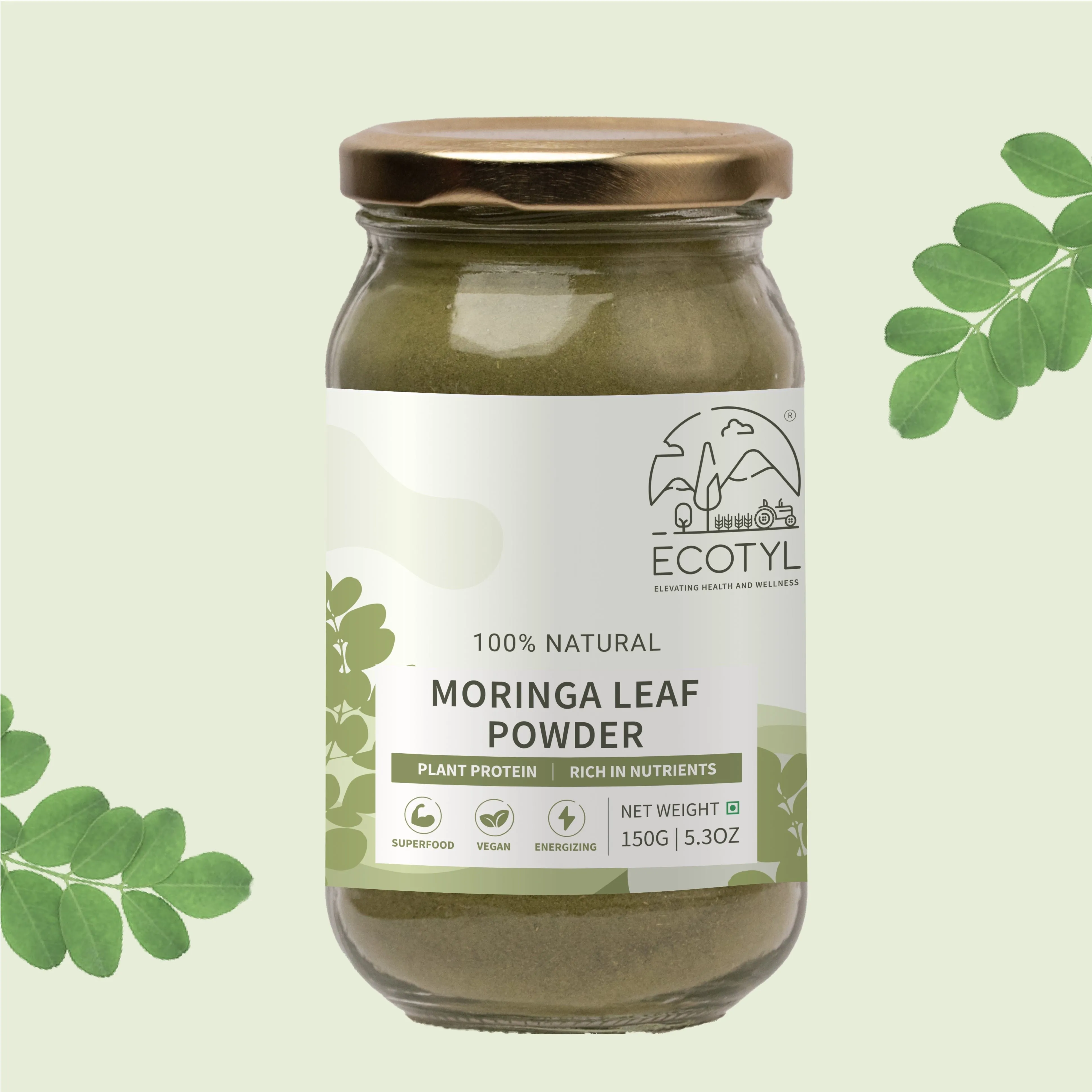Moringa Leaf Powder Natural Multi-Vitamin Good for Hair & Skin