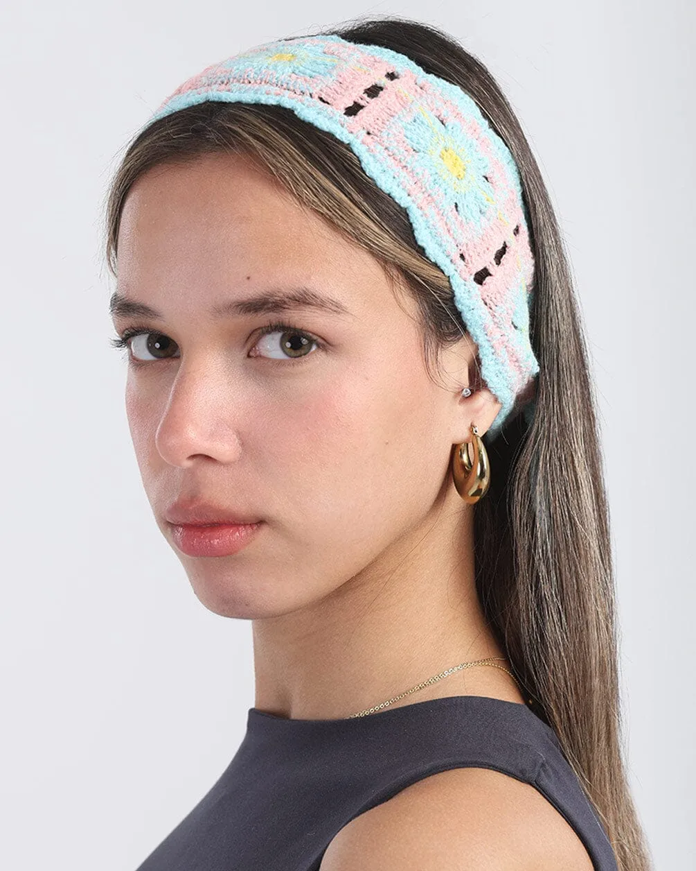 Multi-Color Mini Crochet Bandana