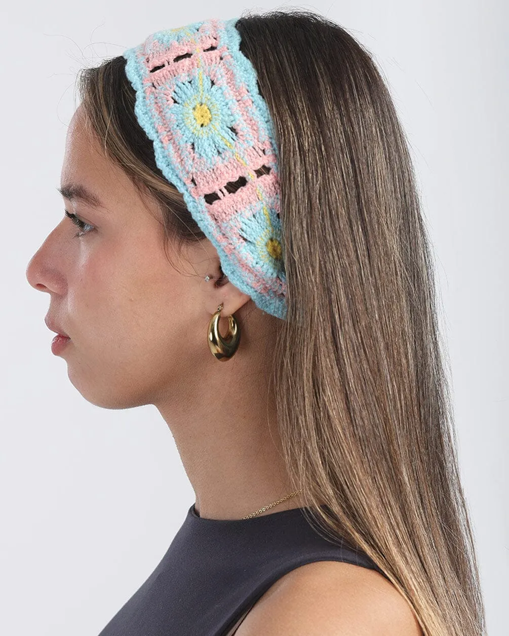 Multi-Color Mini Crochet Bandana