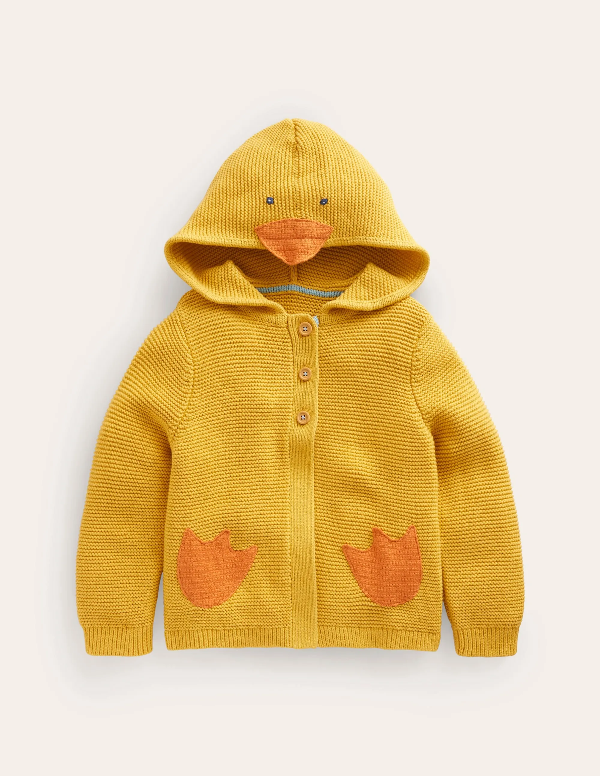 Novelty Knitted Hoodie-Honey Yellow Chick