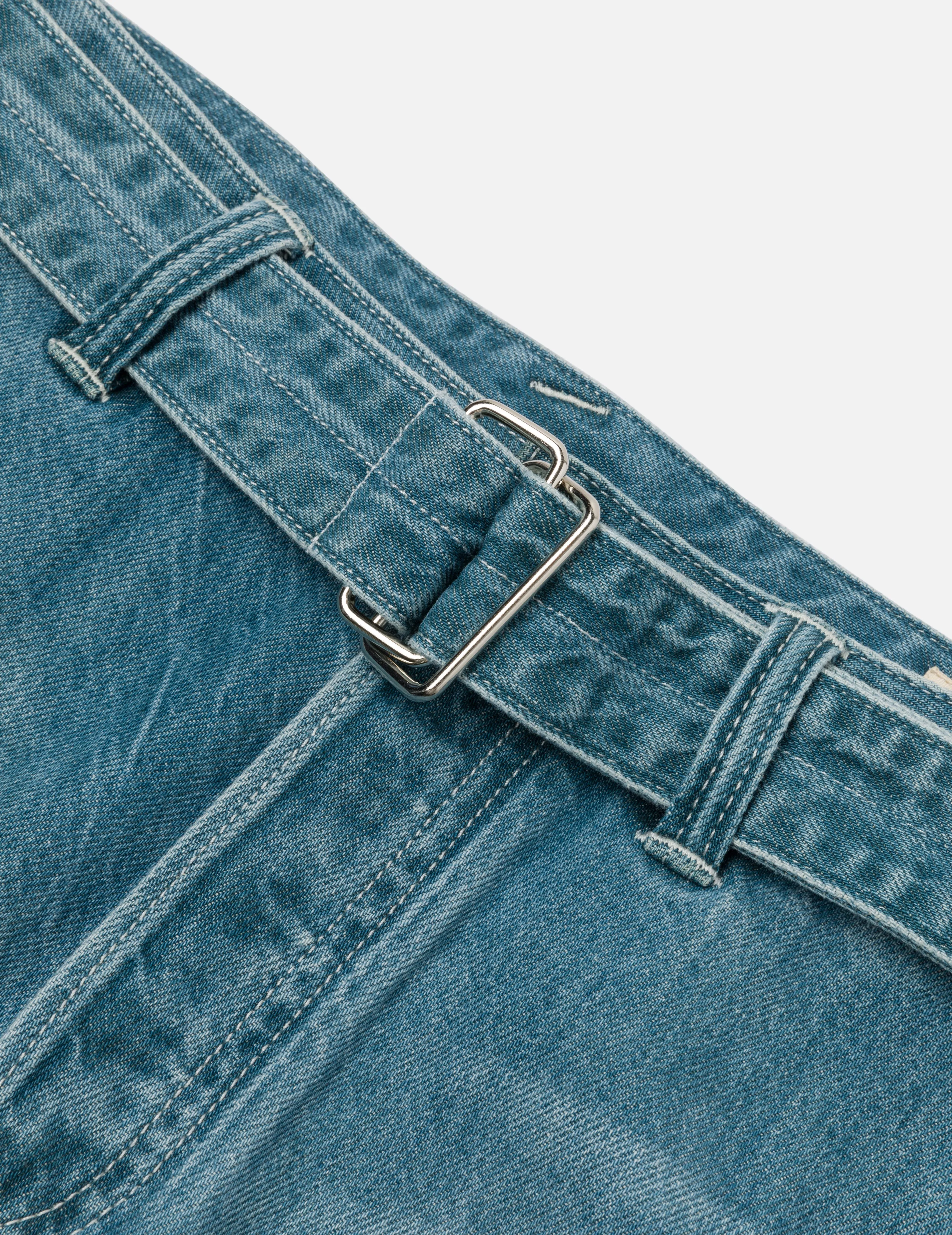 Playful Seagull Print Pocket Loose Fit Jeans #2038