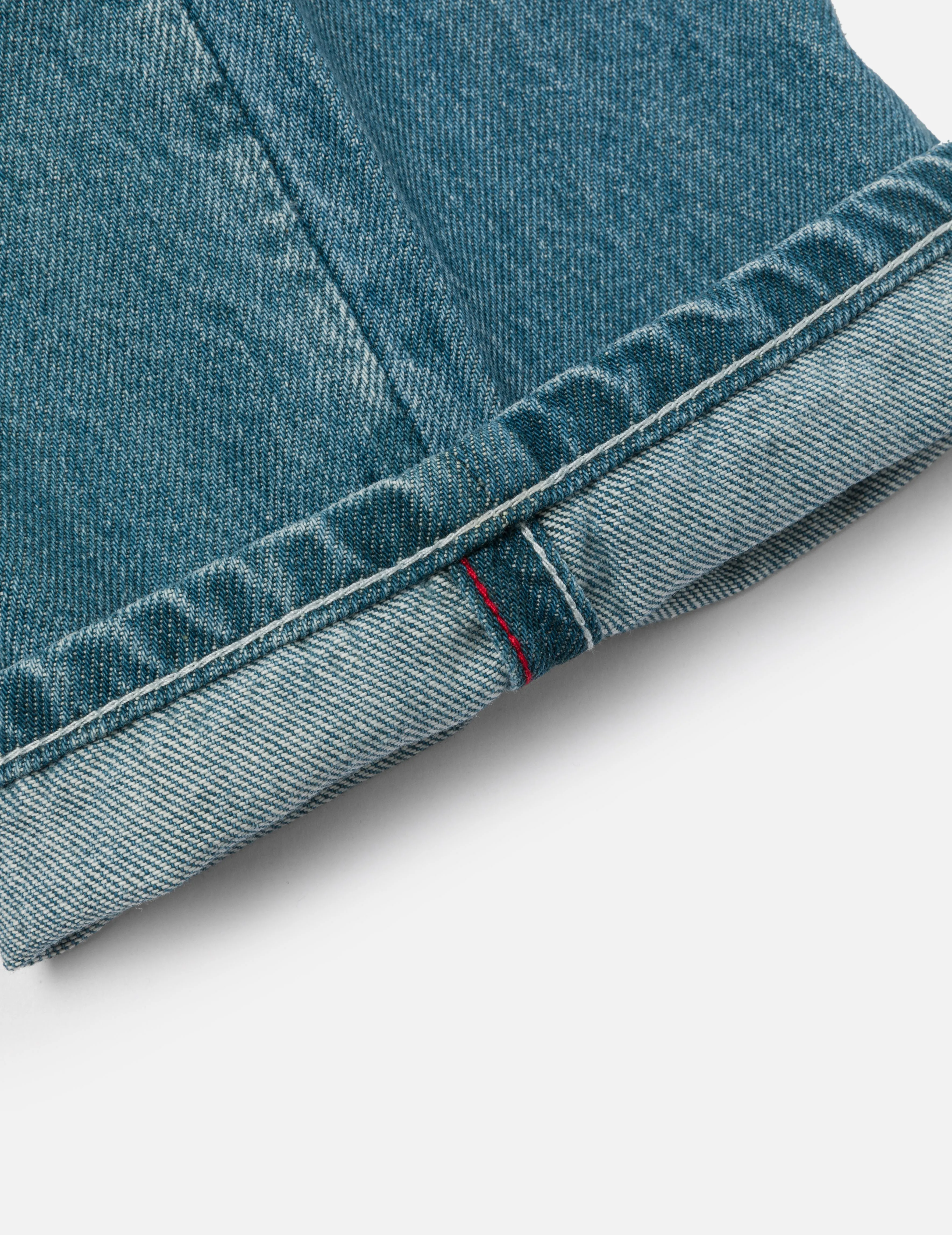 Playful Seagull Print Pocket Loose Fit Jeans #2038