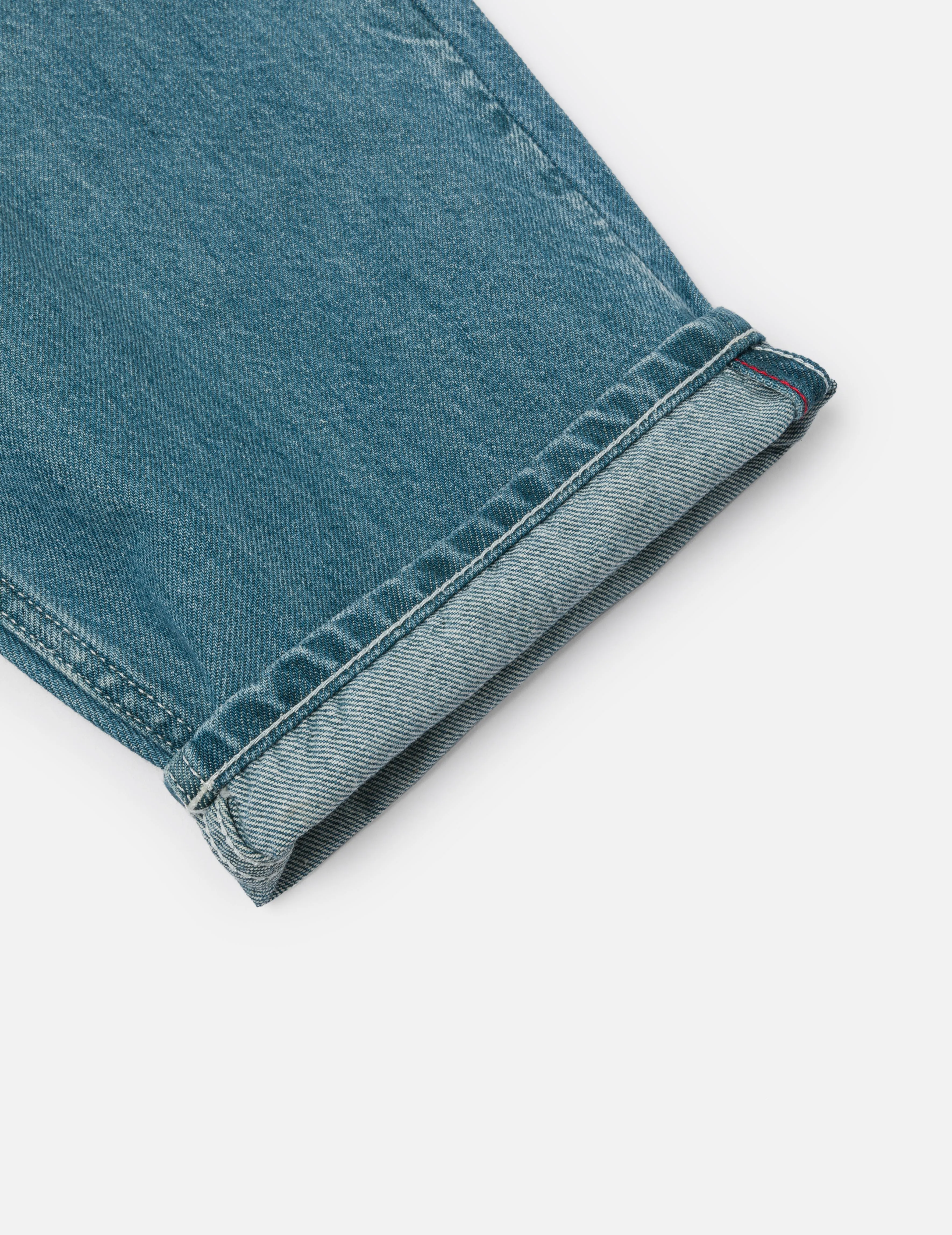 Playful Seagull Print Pocket Loose Fit Jeans #2038