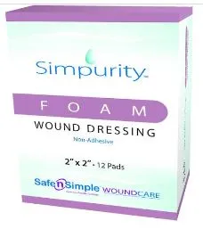 Simpurity Foam Wound Dressing Non-Adhesive