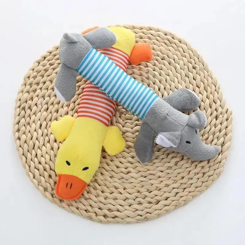 Soft Plush Squeaky Chew Toy for Small Dogs & Cats