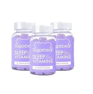 Sugarbear Sleep, Vegan Gummy Vitamins 60 Gummies -3 Month Supply