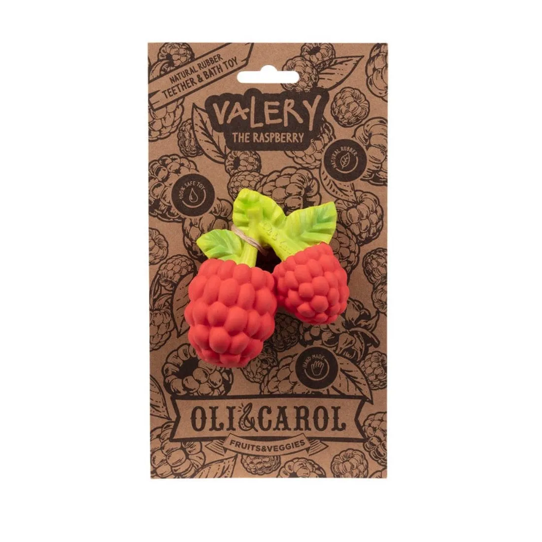 Valery the Raspberry Teether by Oli & Carol