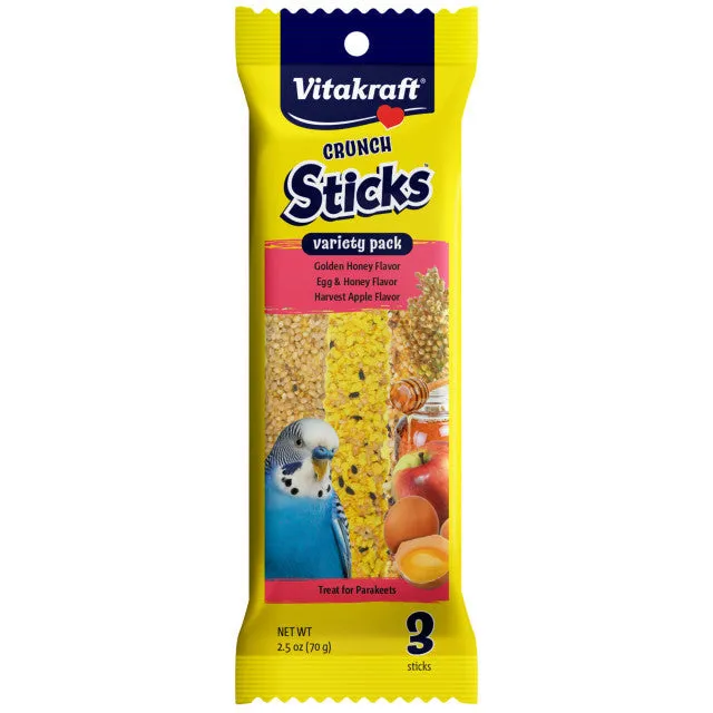 Vitakraft Crunch Sticks Variety Pack For Parakeets