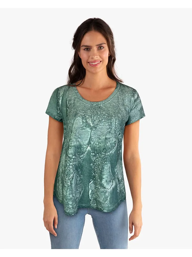 Water Drops Scoop Neck Tee