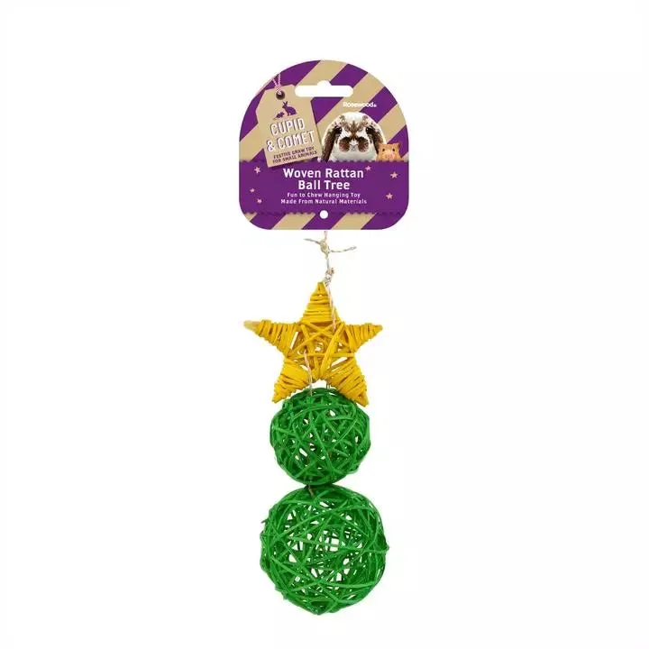 Woven Rattan Ball Tree Toy